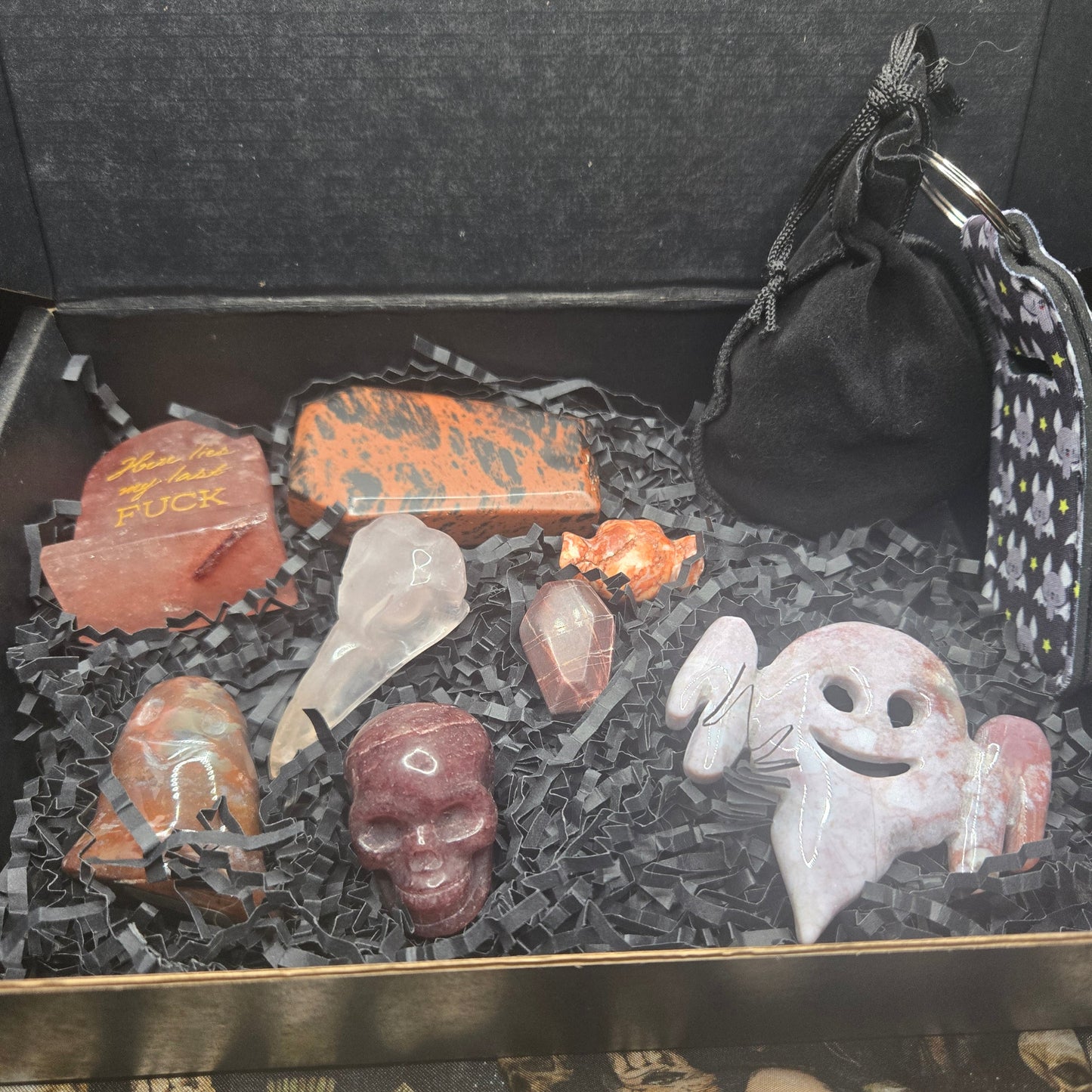 Red Stone Halloween Themed Box