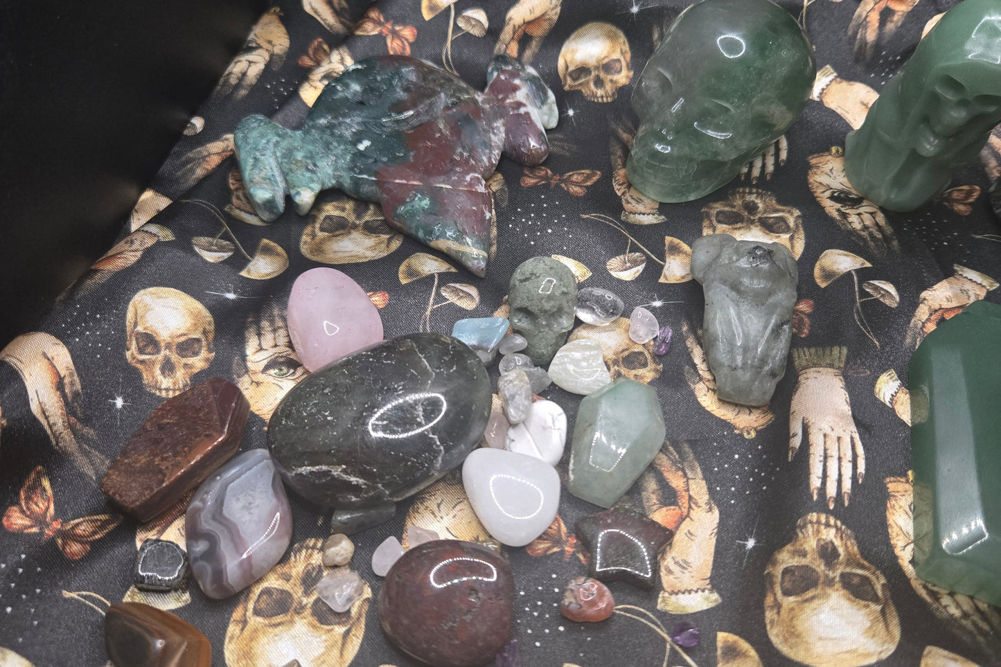 Green Stone Halloween Themed Box