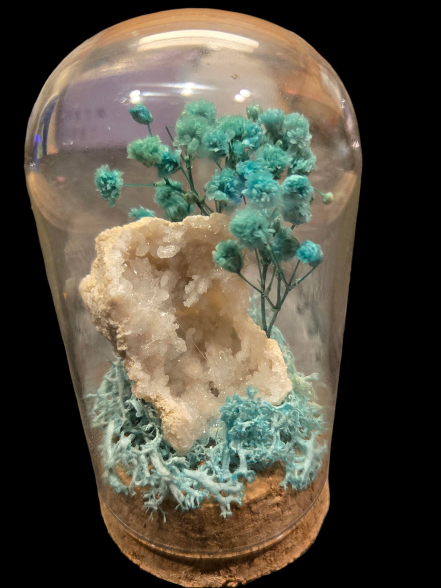 Natural White Geode Display