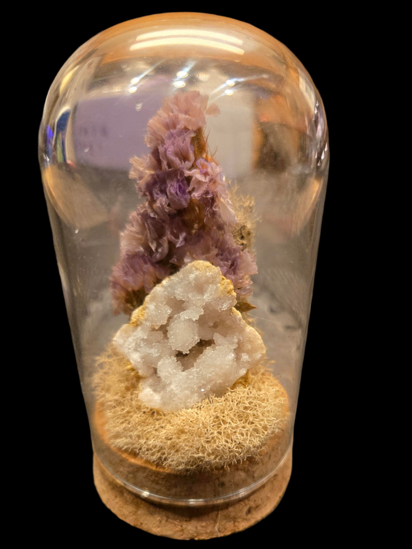 Natural White Geode Display