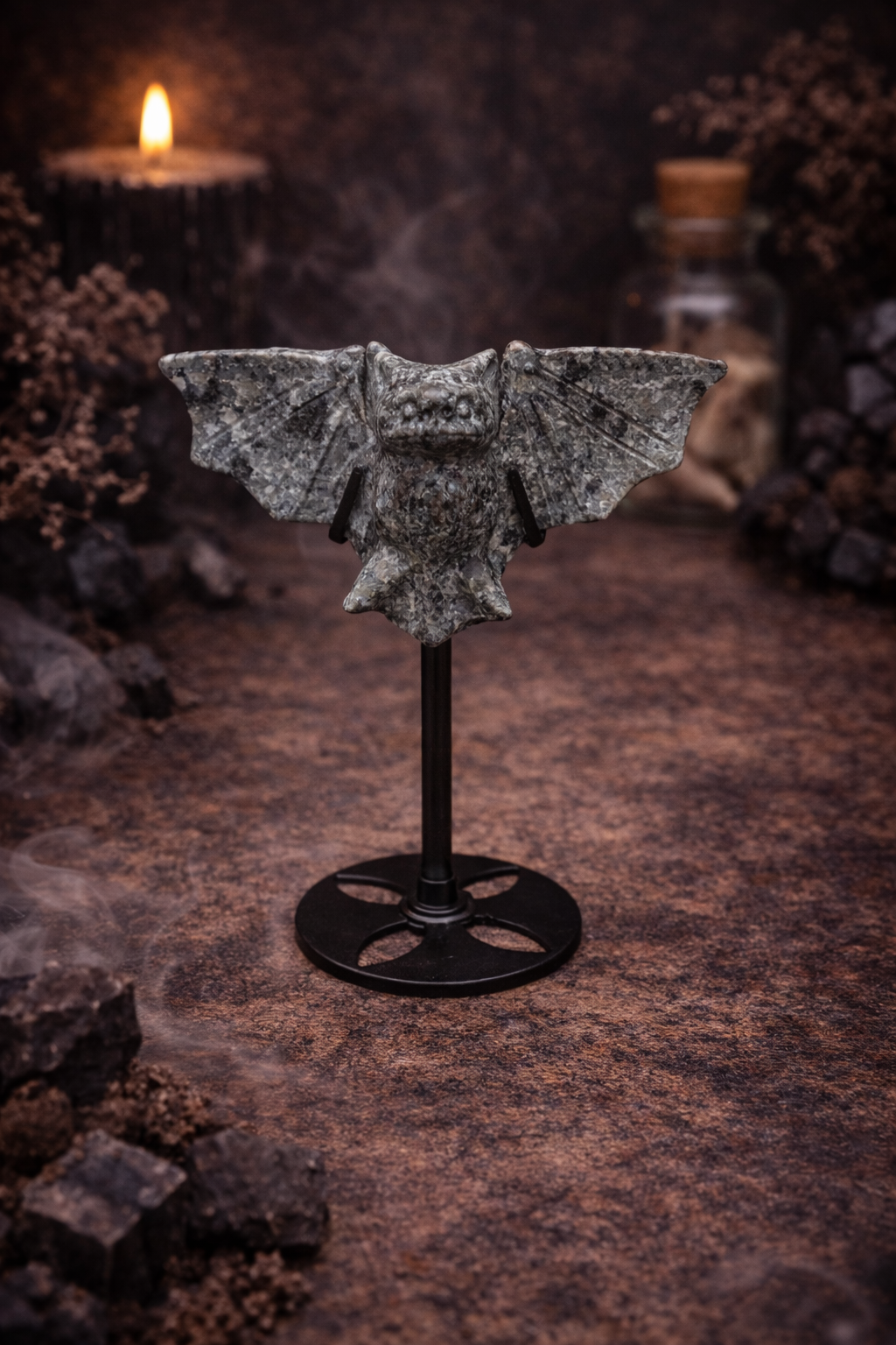 Crystal Bat Carvings