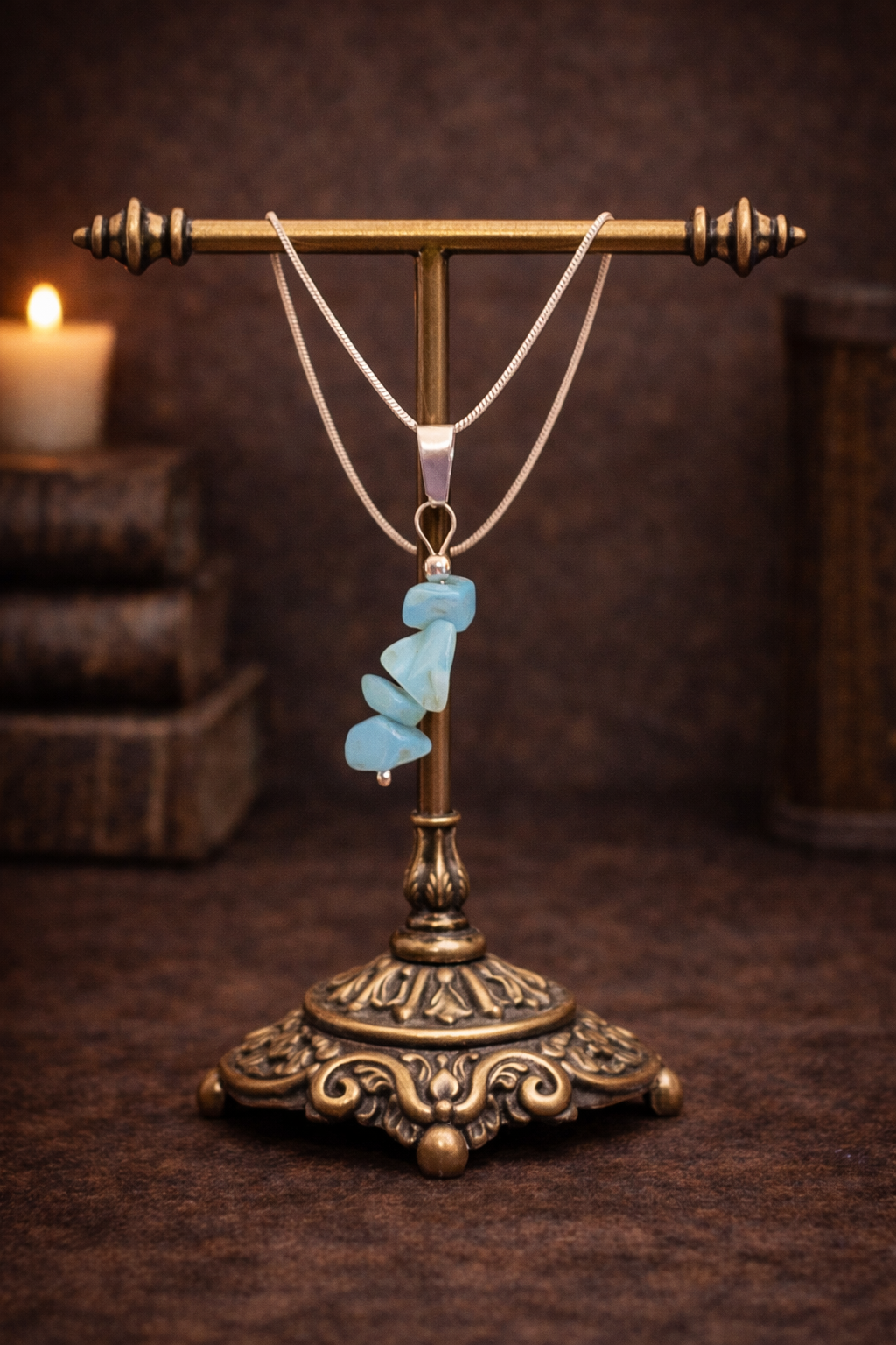 Handmade Crystal Chip Necklace