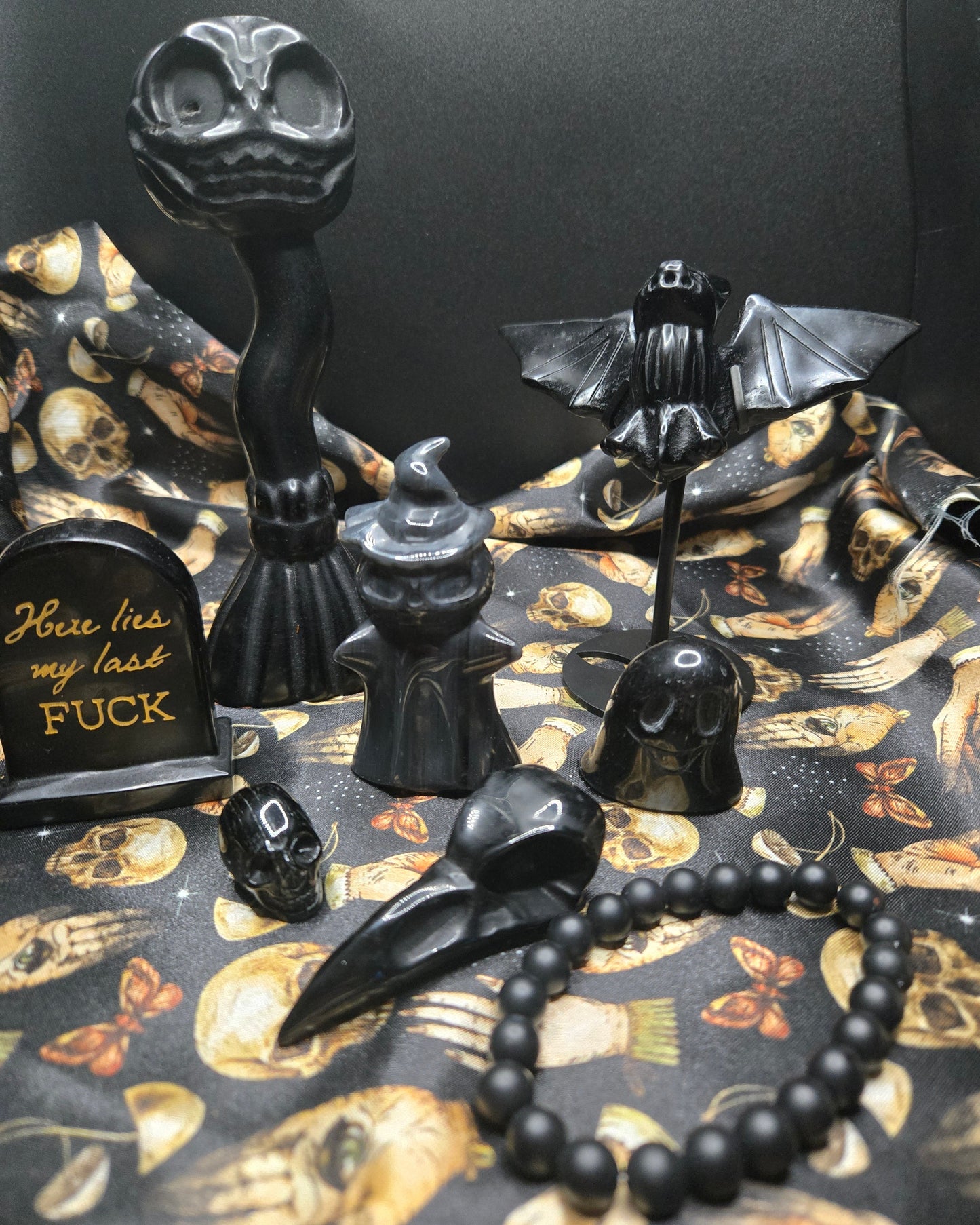 Obsidian Halloween Themed Crystal Box #9