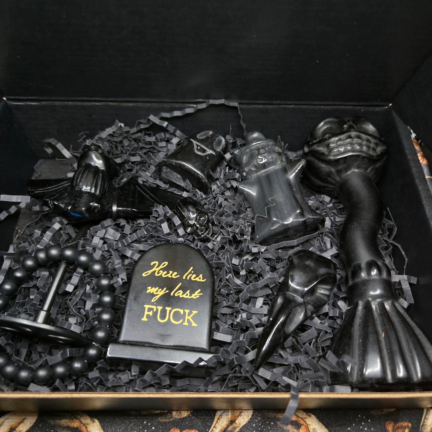 Obsidian Halloween Themed Crystal Box #9