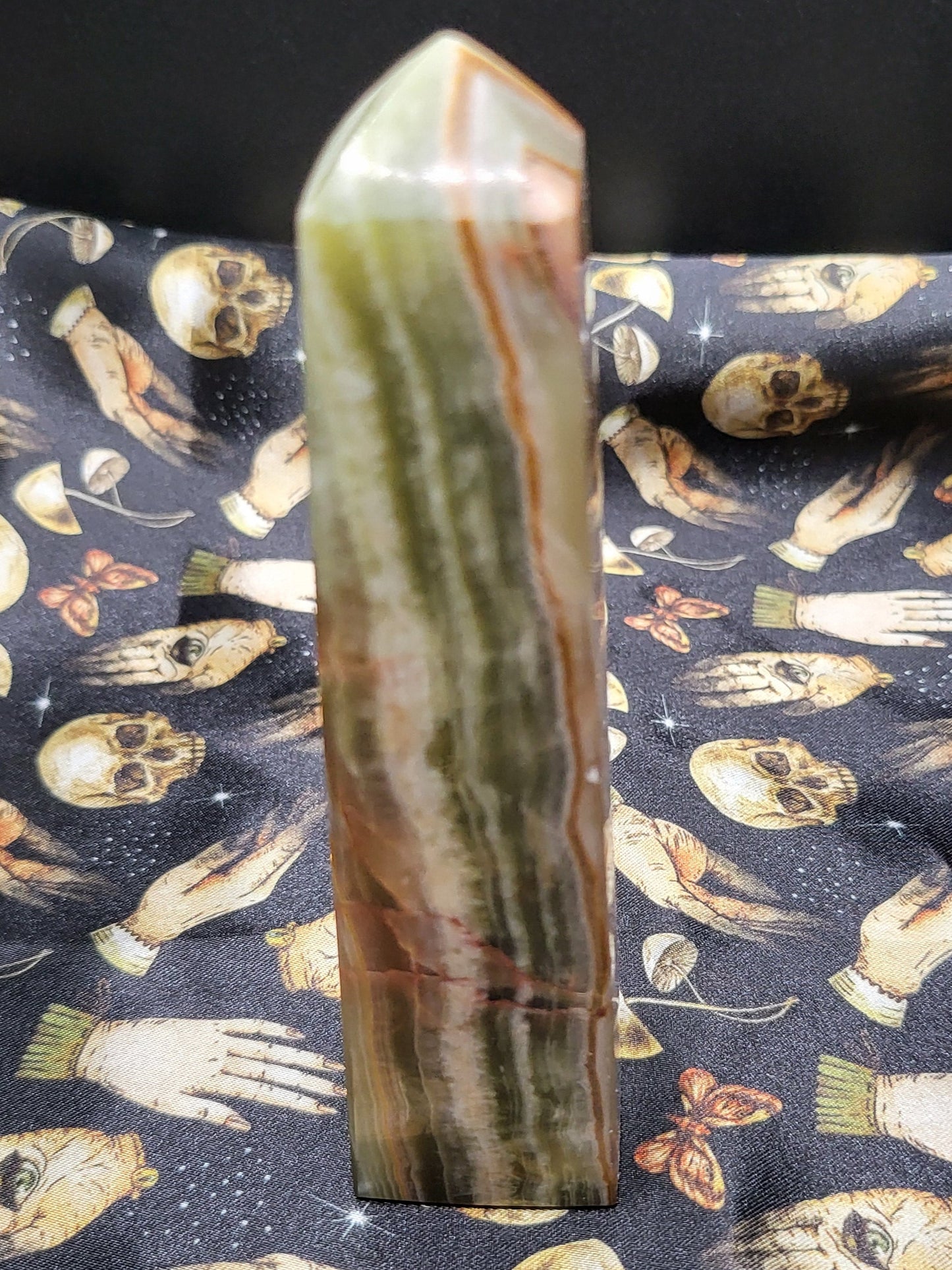 Green Banded Onyx Tower