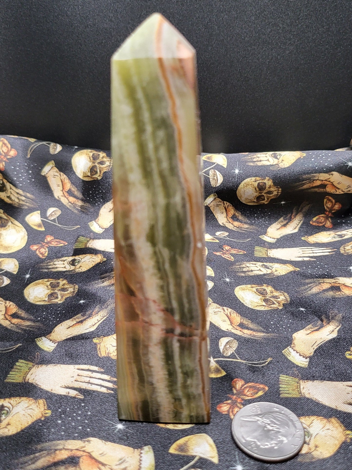 Green Banded Onyx Tower
