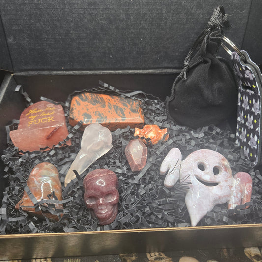 Red Stone Halloween Themed Box