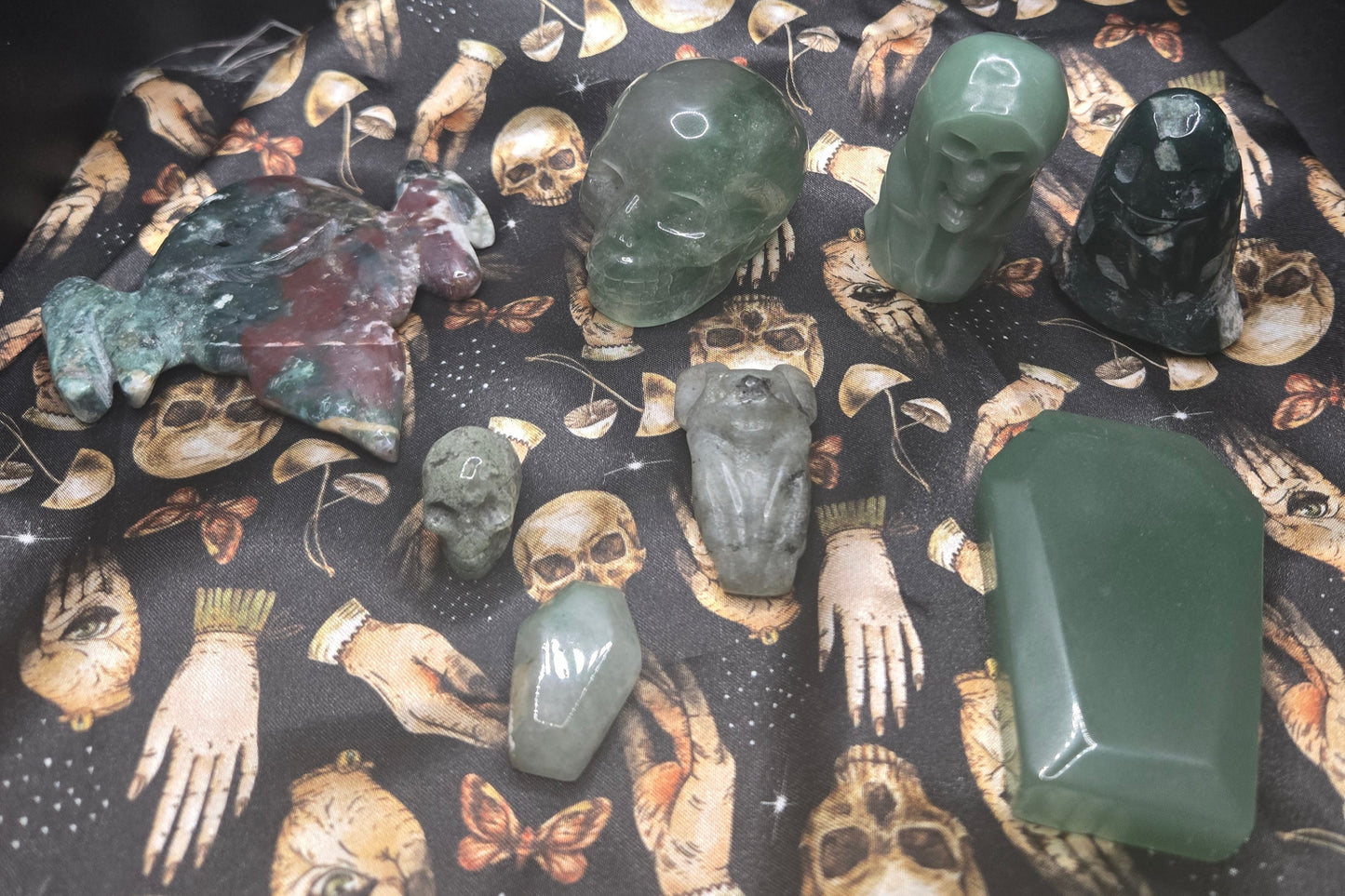 Green Stone Halloween Themed Box
