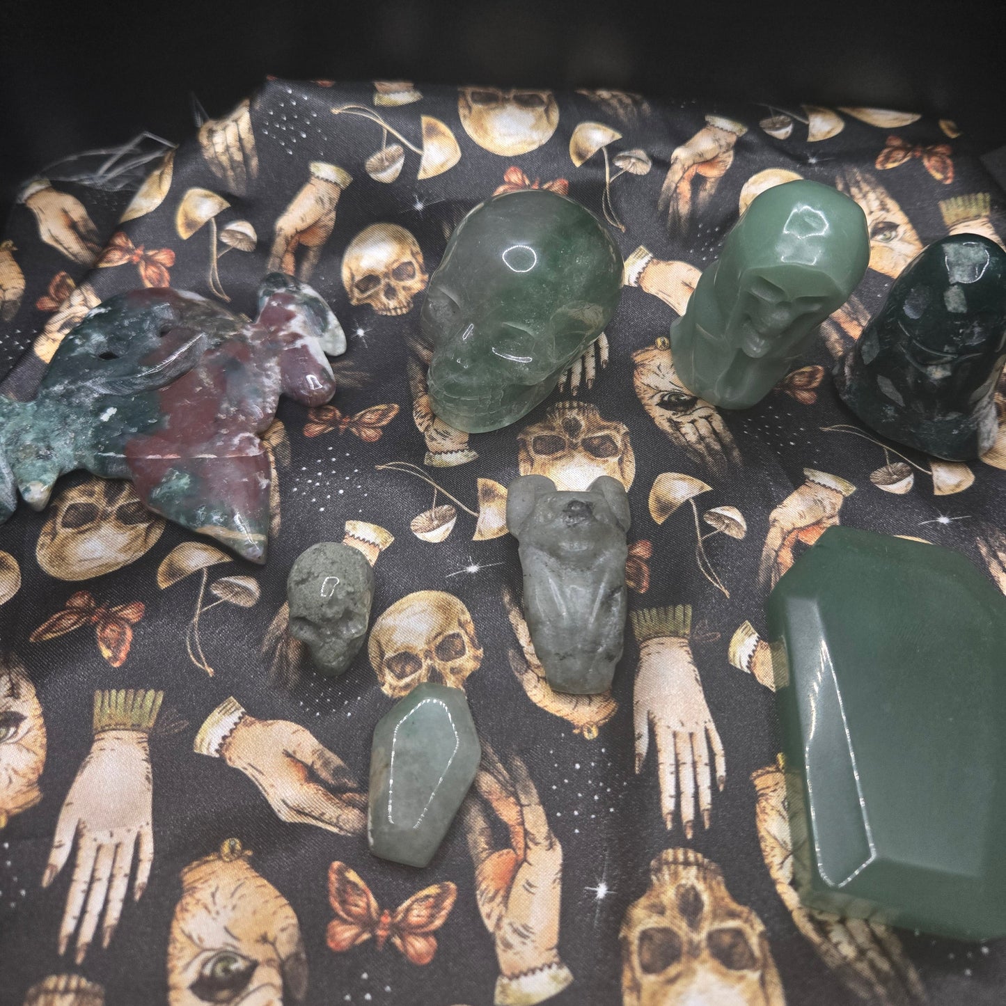 Green Stone Halloween Themed Box
