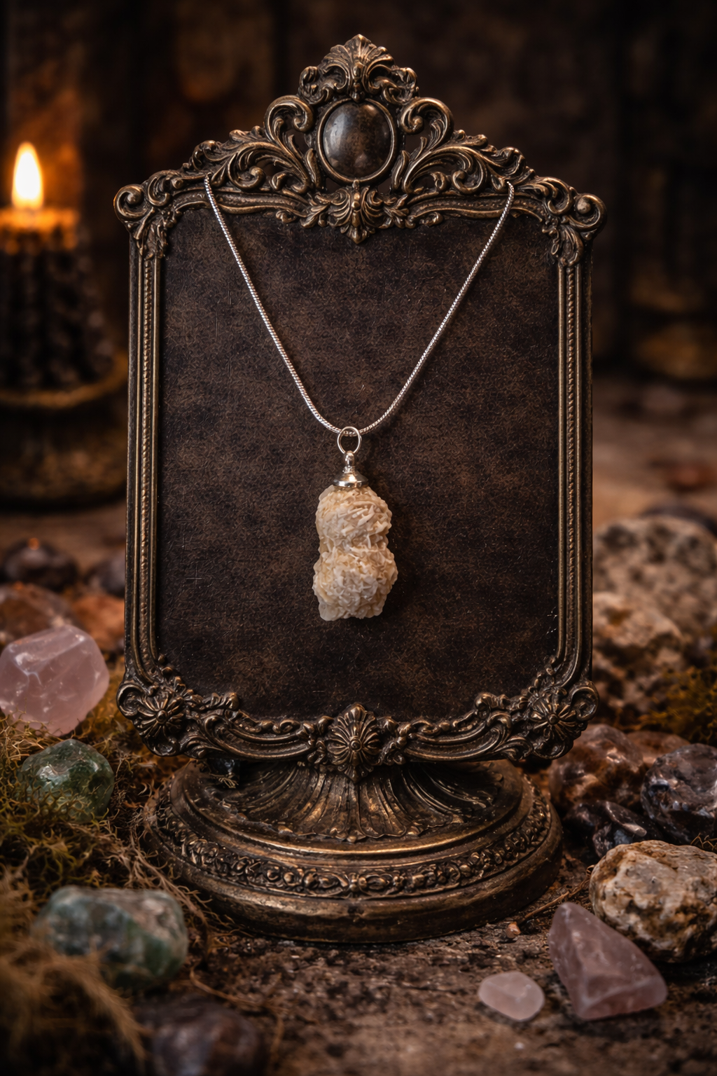 Desert Rose Crystal Necklace