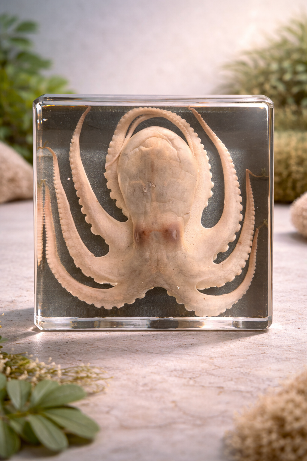 Real Octopus in Resin – Preserved Marine Display
