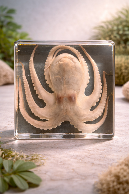Real Octopus in Resin – Preserved Marine Display