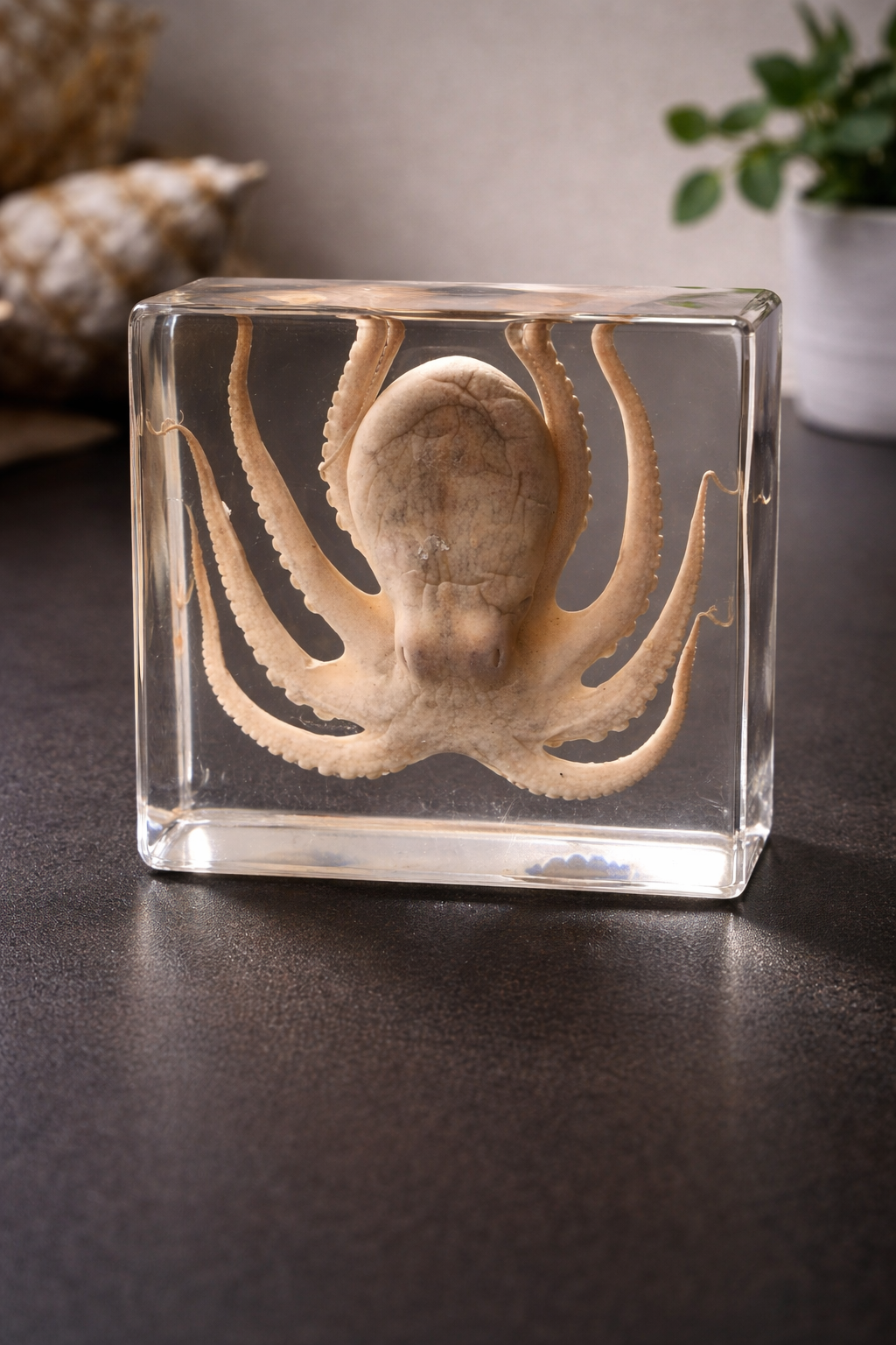 Real Octopus in Resin – Preserved Marine Display