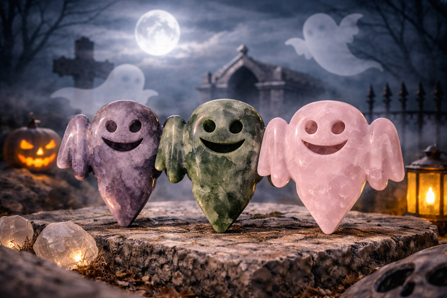 Crystal Ghost Carvings