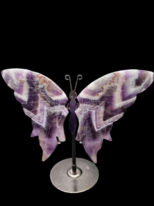 1 Pair Natural Dream Amethyst Butterfly Wings