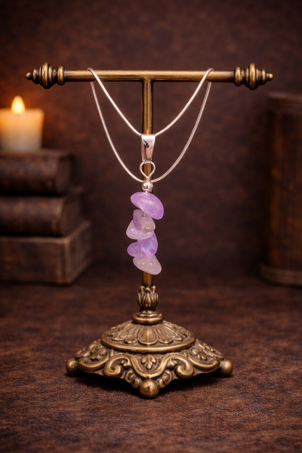 Handmade Crystal Chip Necklace