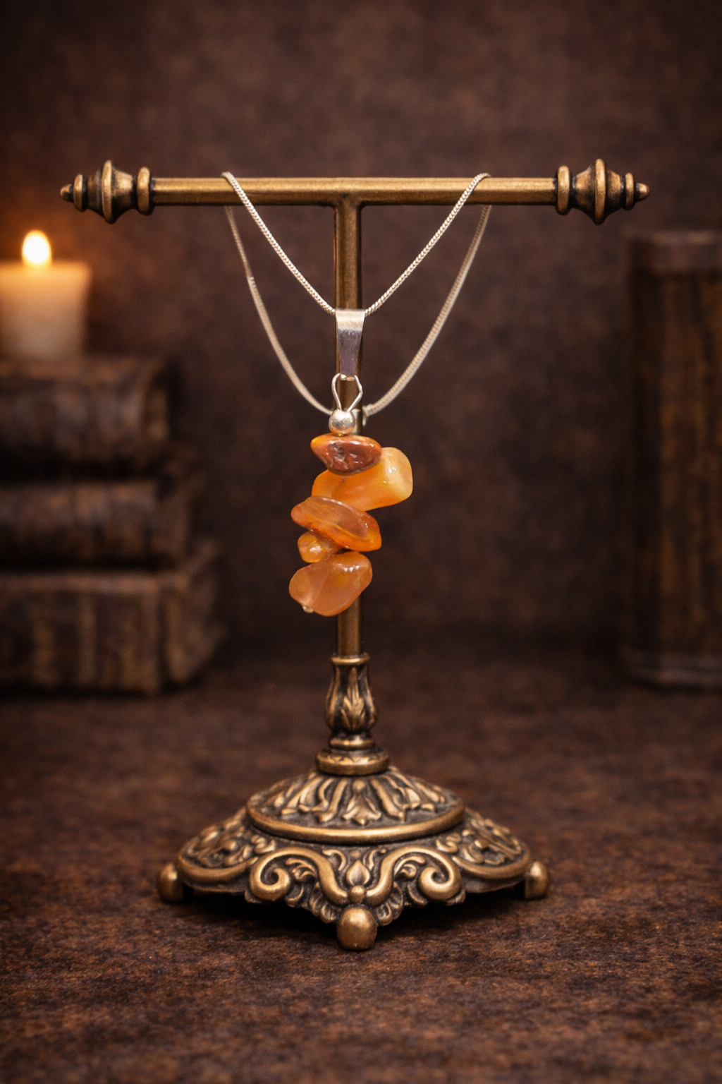 Handmade Crystal Chip Necklace