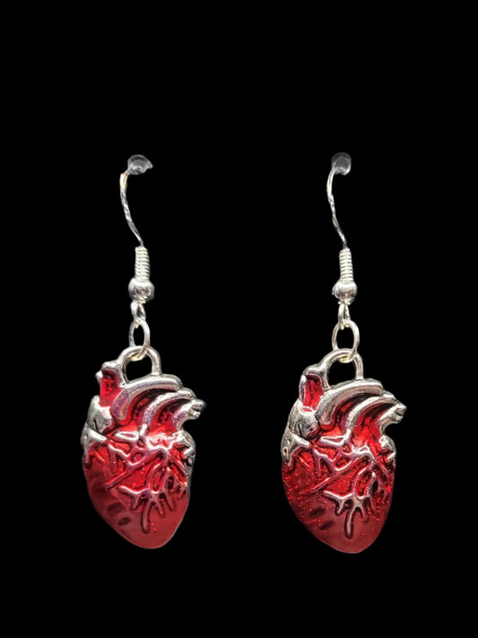 Anatomical Heart Earrings