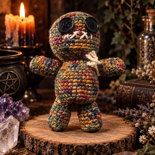 Handmade Crochet Poppet Doll | Altar Doll | Protection, Healing & Personal Growth