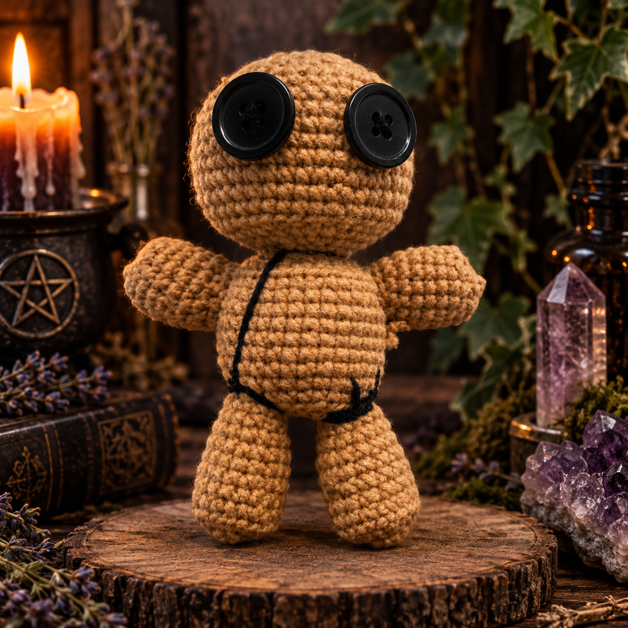 Handmade Crochet Poppet Doll | Altar Doll | Protection, Healing & Personal Growth