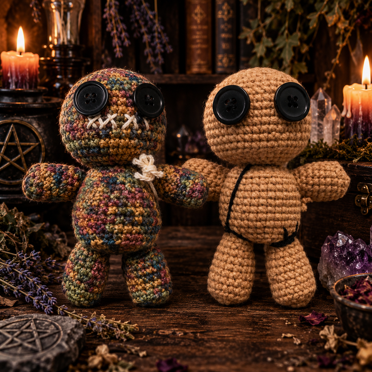 Handmade Crochet Poppet Doll | Altar Doll | Protection, Healing & Personal Growth