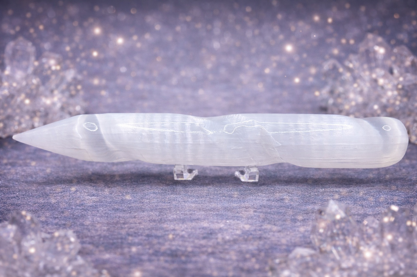 Selenite Spear – Energy Cleansing & Grounding Tool