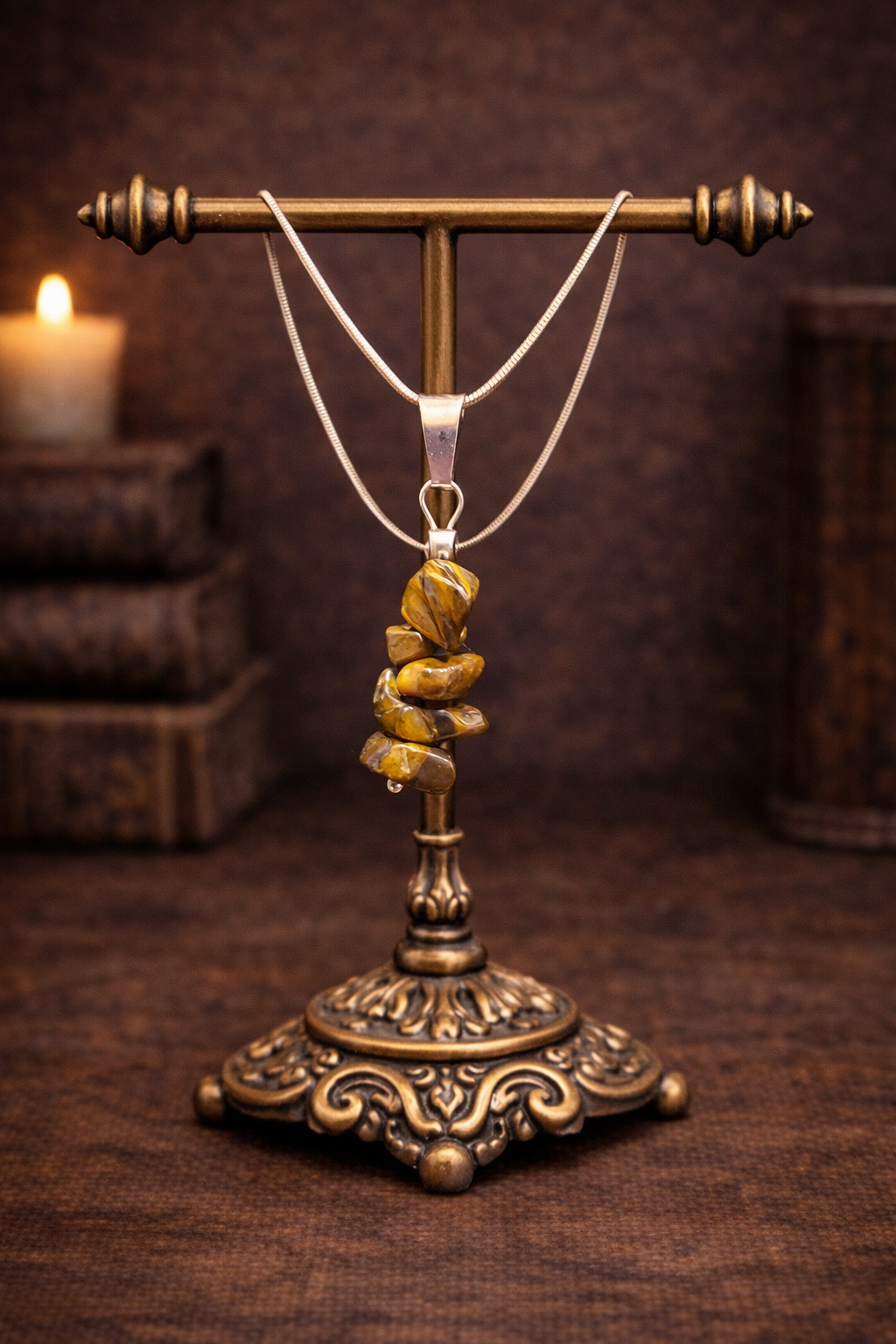 Handmade Crystal Chip Necklace